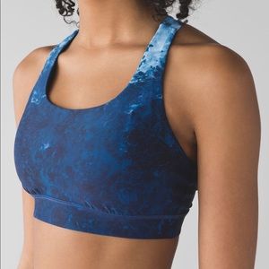 Lululemon Energy Bra Deep Sea H2O